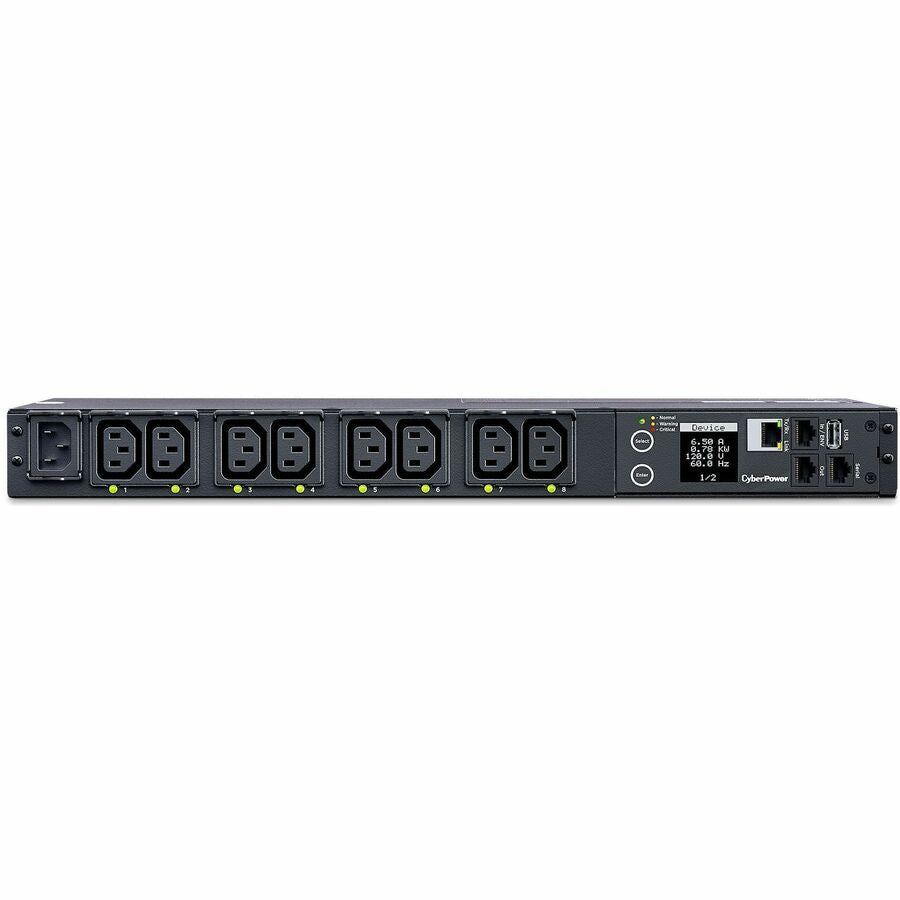 CyberPower PDU41004 1U Rack-Mount 8-Outlet Switched PDU Power Distribution Unit