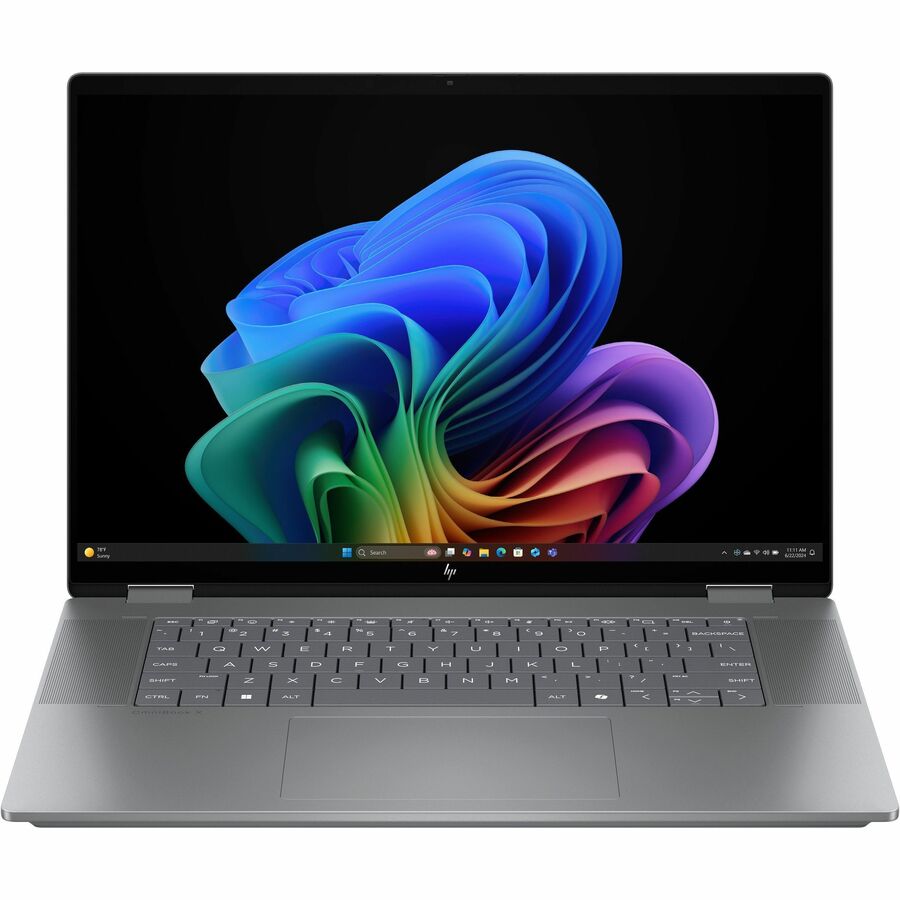 HP OmniBook X Flip 16-be0000 16-be0003dx 16" Touchscreen Convertible 2 in 1 Notebook 2K AMD Ryzen 5 220 8 GB 512 GB SSD Meteor Silver Aluminum Refurbished AMD Chip 1920 x 1200 Windows 11 Home AMD Radeon 740M Graphics In-plane Switchi B73U4UARABA