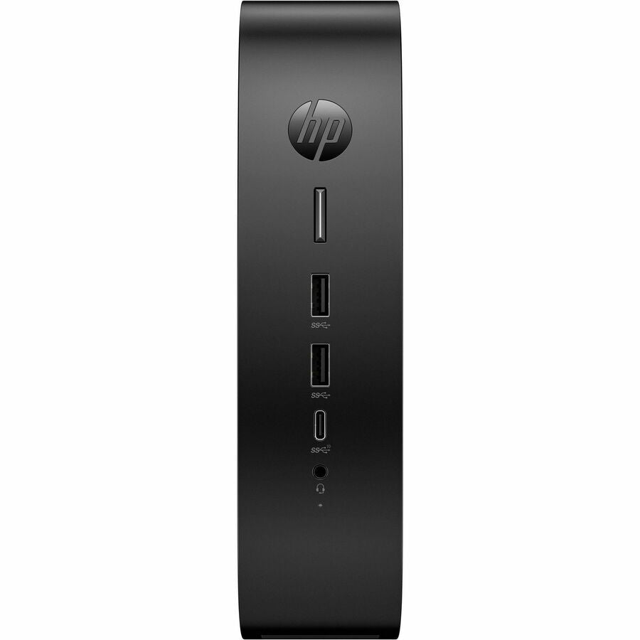 HP Elite t755 Thin Client Ryzen Embedded V2546 Hexa-core 6 Core 3 GHz Black TAA Compliant AMD Chip 8 GB RAM DDR4 SDRAM 64 GB Flash Gigabit Ethernet Windows 11 IoT Enterprise LTSC 2024English DisplayPort Network RJ-45 7 Total USB P B5VJ6UTABA