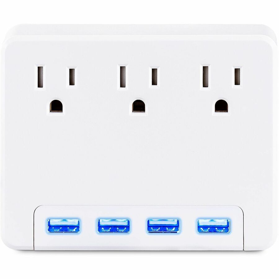 CyberPower P3WU 3-Outlet, 4-USB Wall Tap Professional Surge Protector