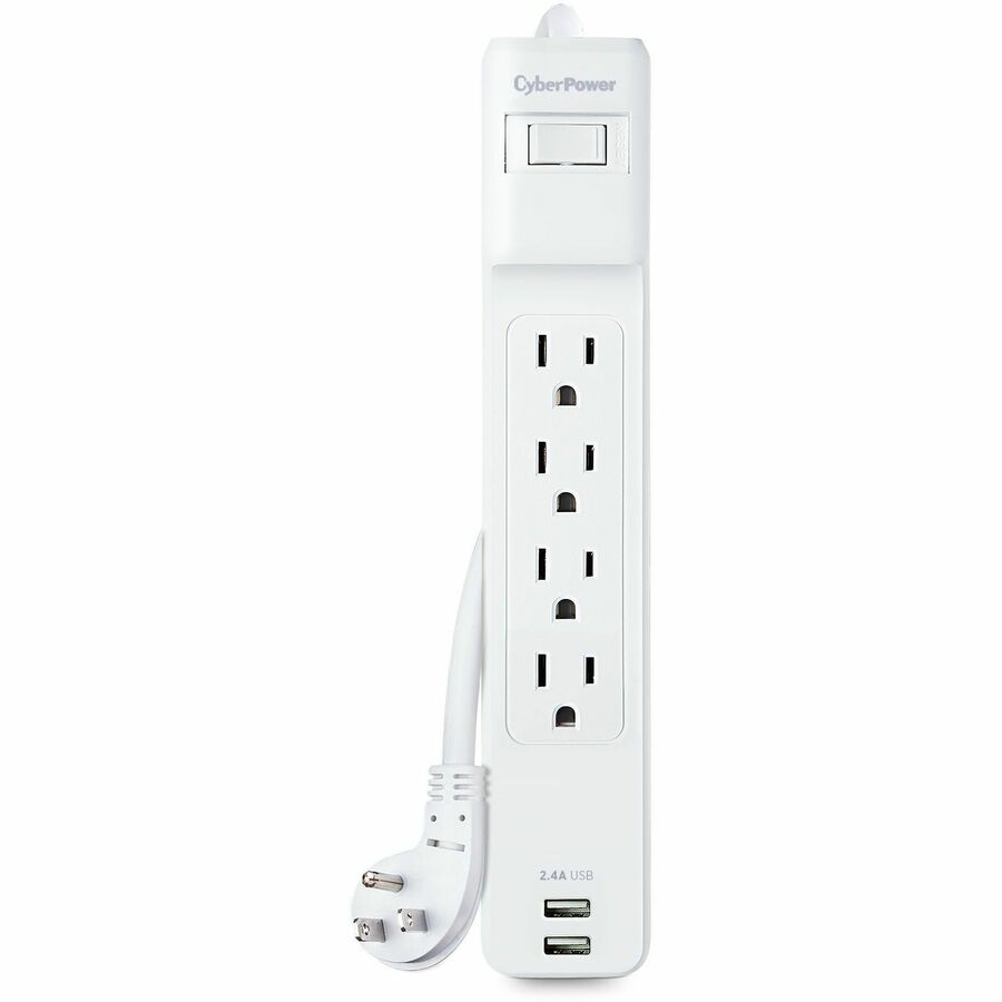 CyberPower P403URC1 Home Office 4 Outlet Surge Protector with 500 J Surge Suppression