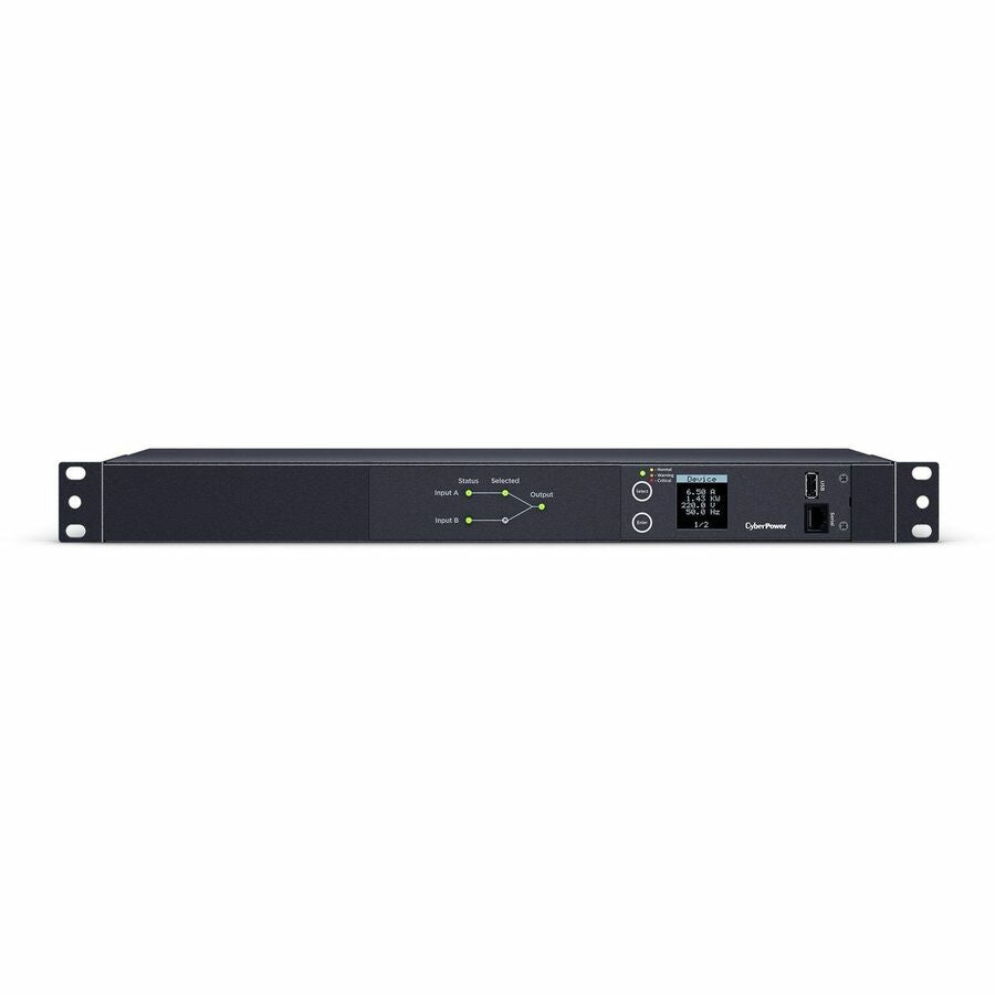 CyberPower PDU24006 Single Phase 240 200 VAC 20A Metered ATS PDU