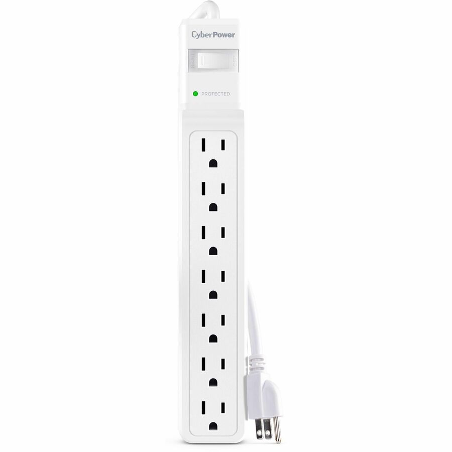CyberPower CSB706W Essential 7 Outlet Surge Protector with 1800 J Surge Suppression