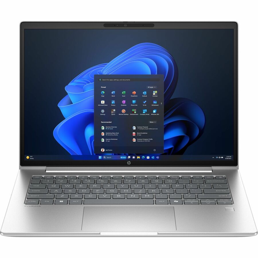 HP ProBook 4 G1a 14" Laptop 60Hz AMD Ryzen 7 24GB SSD Silver W11P IPS D4EB9UTABA