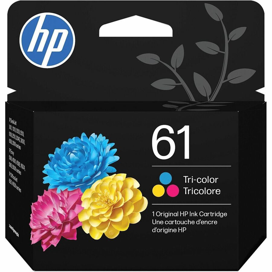 HP 61 Original Inkjet Ink Cartridge Tri-color Pack