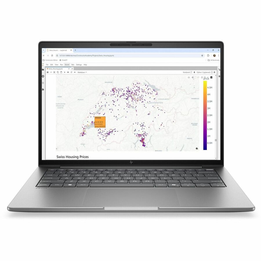 HP ZBook 8 G2a 14" Copilot+ PC Mobile Workstation WUXGA 60 Hz AMD Ryzen AI 5 PRO Ryzen AI PRO 400 Series 435 16 GB 512 GB SSD English Keyboard Meteor Silver