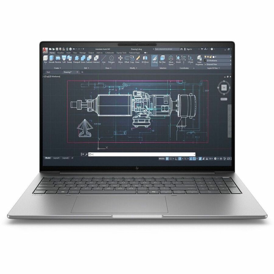 HP ZBook 8 G1i 16" Mobile Workstation WUXGA 60 Hz Intel Core Ultra 7 265H 32 GB 1 TB SSD English Keyboard Meteor Silver