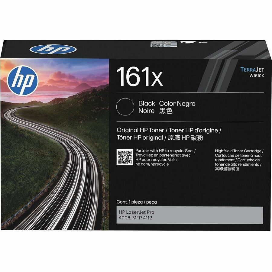 HP 161X Original High Yield Laser Toner Cartridge Black 1 Pack