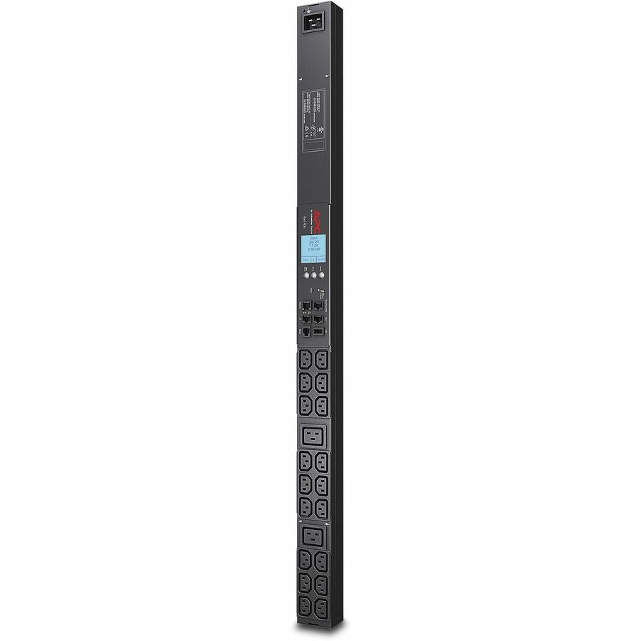 APC Rack PDU 2G Metered ZeroU 20A 208V 18 C13 & 2 C19 L620 Cord AP8858NA3