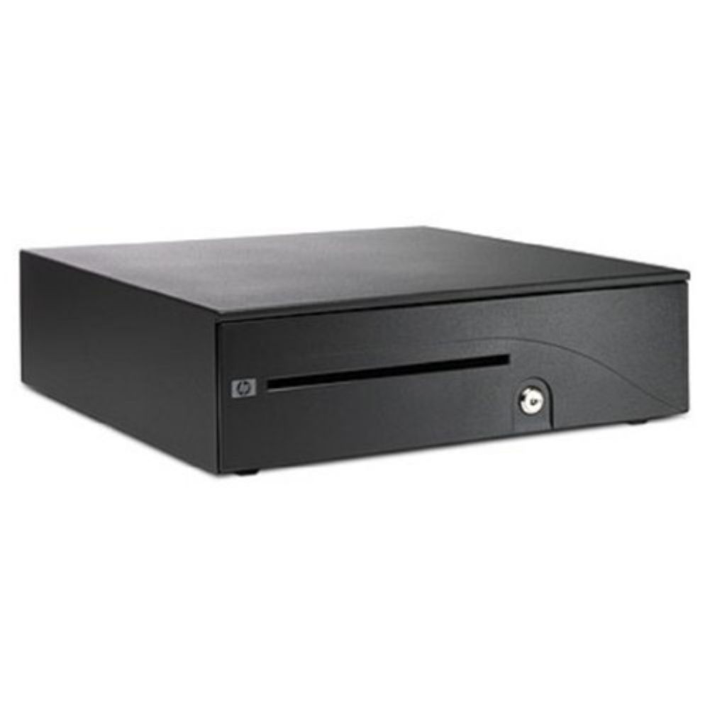HP FK182AA Heavy Duty POS Cash Drawer with 5 Bill and 5 Coin Till Insert