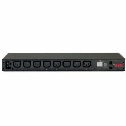 APC by Schneider Electric Rack PDU, Metered, 1U, 16A, 208/230V, (8) C13