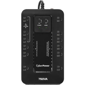 CyberPower EC750GTAA 750VA 12 Outlets Desktop Simulated Sine Wave UPS