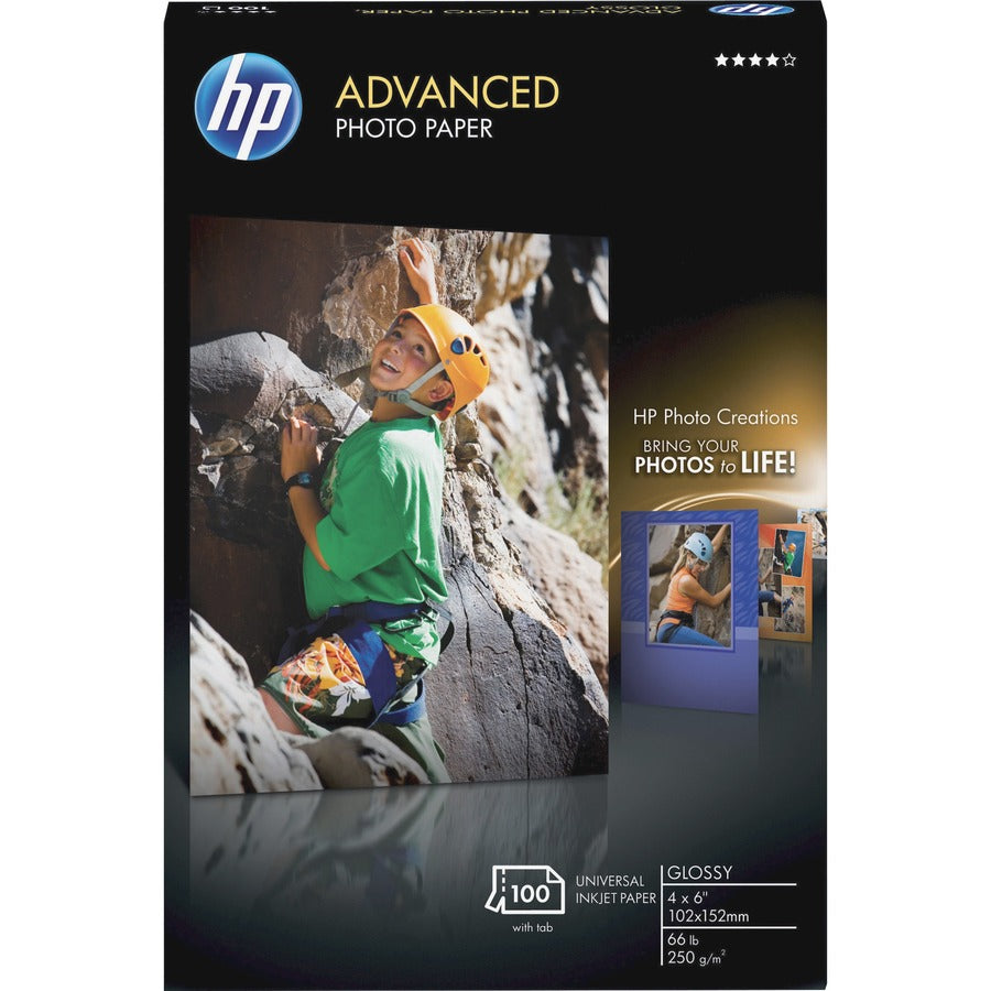 HP Advanced Photo Paper Glossy 100 x Sheet White Q6638A