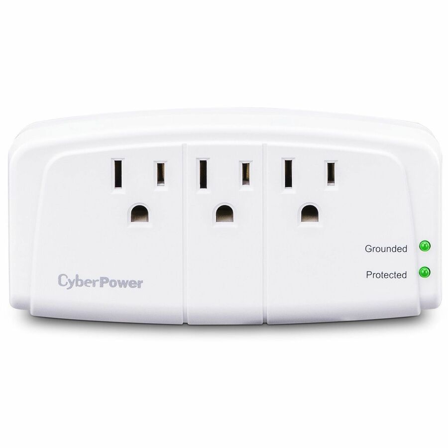 CyberPower CSB300W Essential 3-Outlet Surge Suppressor w/ Wall Tap Plug