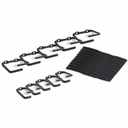APC NetShelter Cable Management Rings Set of 5 small and 5 large Black