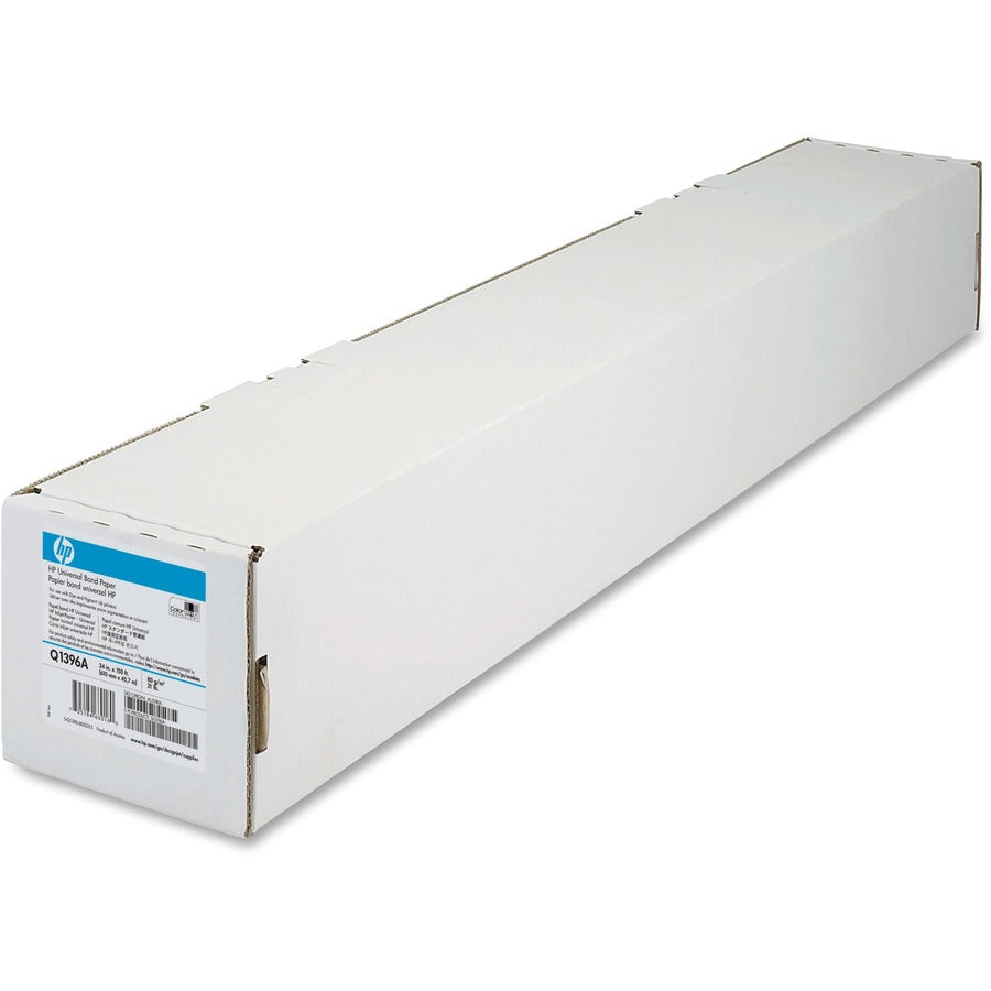 HP Universal Inkjet Print Bond Paper 24" x 150 ft Matte White Q1396A