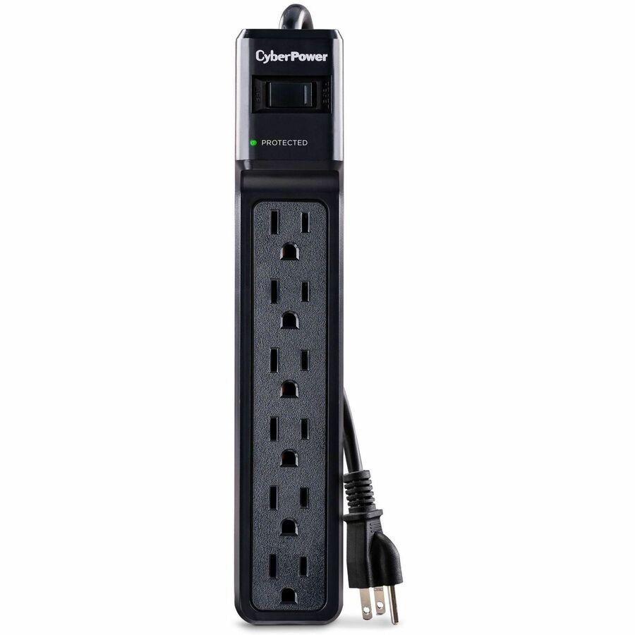 CyberPower CSB604 Essential 6-Outlets Surge Suppressor (4ft Cord)