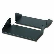 APC Schneider Electric Double Sided Fixed Shelf for 2-Post Rack 250 lbs Black
