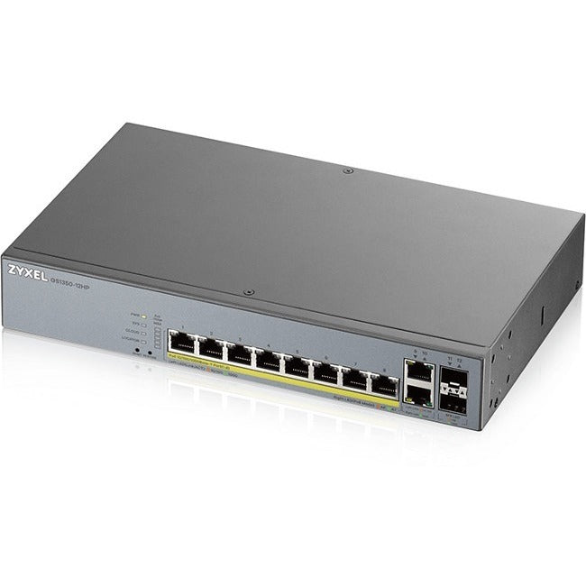 ZYXEL GS1350-12HP 8-Port Gigabit Smart Nebula Cloud Managed PoE Switch