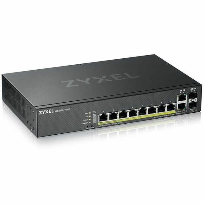 ZyXEL GS2220-10HP 8-Port Gigabit Ethernet Layer 2 Managed PoE+ Switch