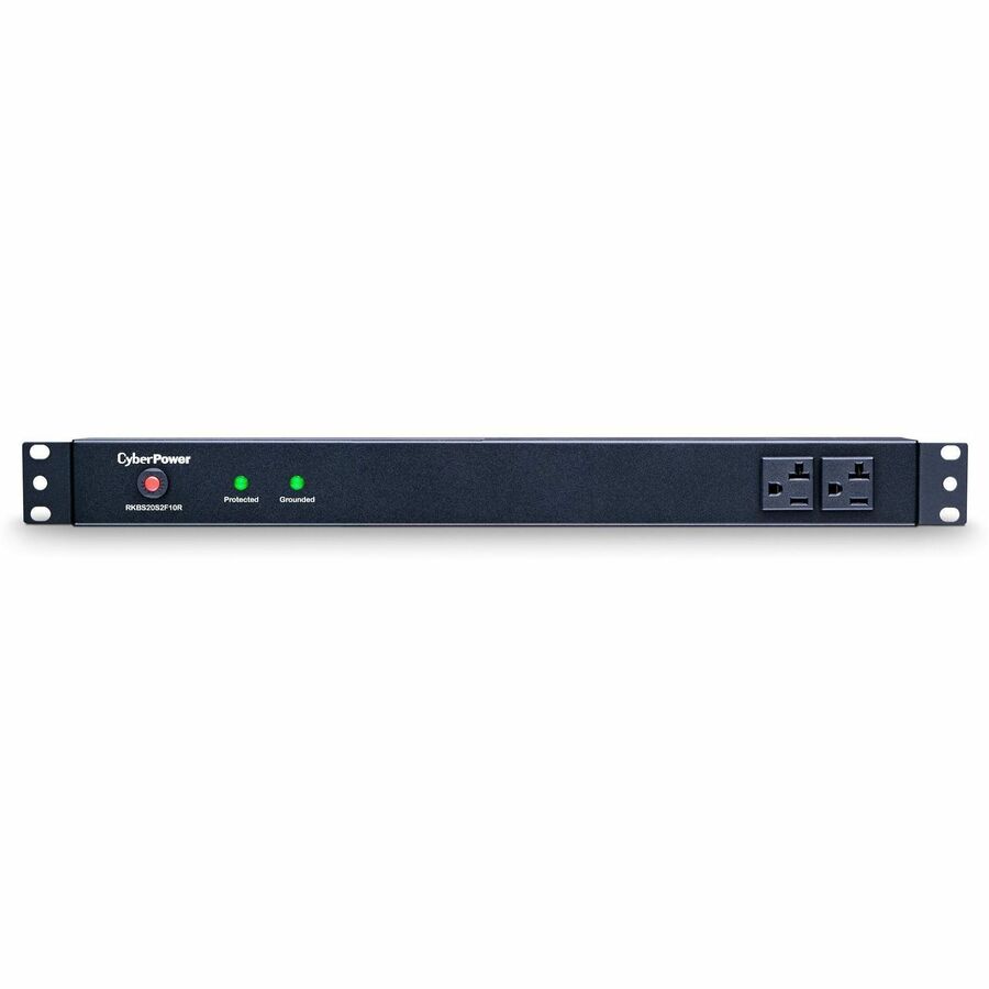 CyberPower RKBS20S2F10R 1U Rackmount Rackbar 12-Outlet Surge Suppressor, 1800J