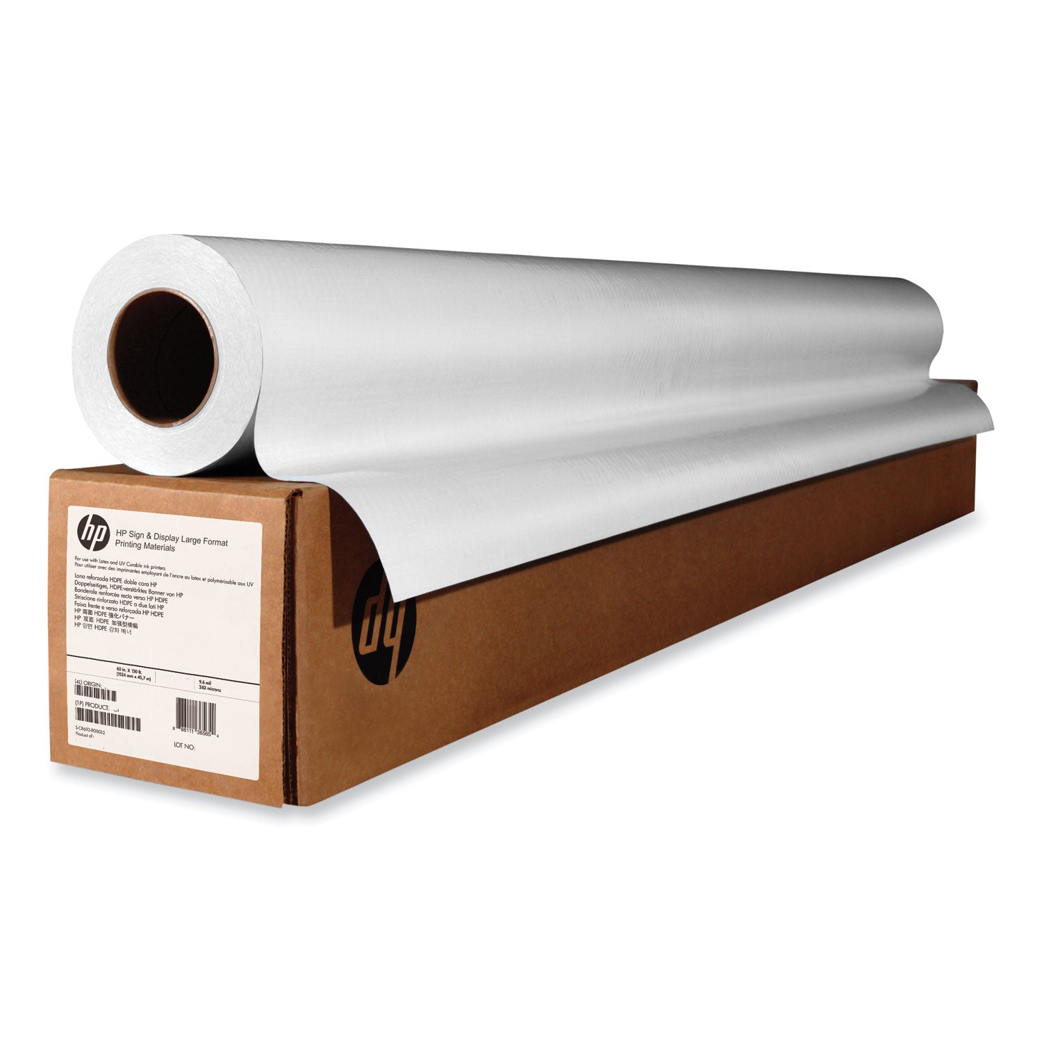 HP Removable Adhesive Fabric Rolls 12 mil 42" x 100 ft Matte White 8SU06A