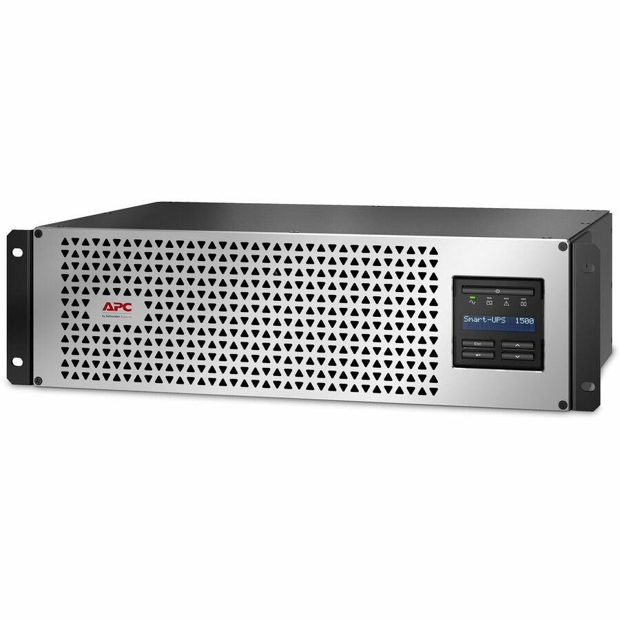 APC Smart-UPS Line Interactive 1500VA Lithium-ion Rackmount 3U 120V 6x NEMA 5-15R outlets SmartConnect Port+Network Card Short Depth AVR LCD
