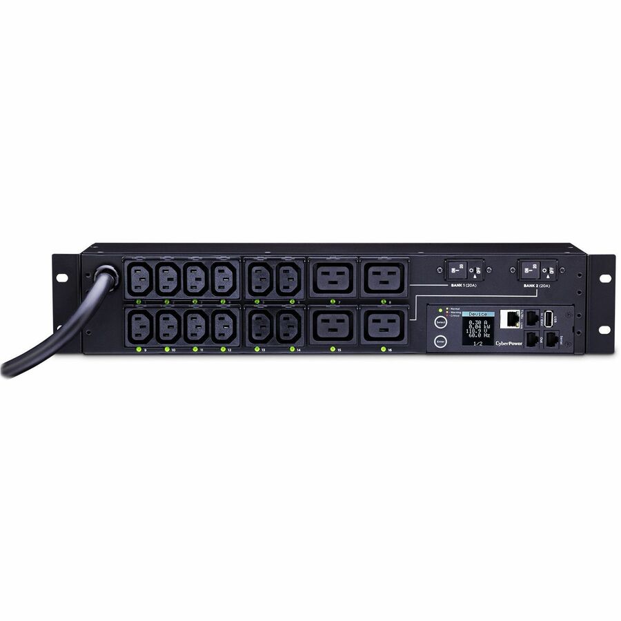 CyberPower PDU81008 30A 16-Outlet Switched Metered-by-Outlet PDU