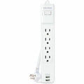 CyberPower P406U Home Office 4 Outlet Surge Protector with 500 J Surge Suppression