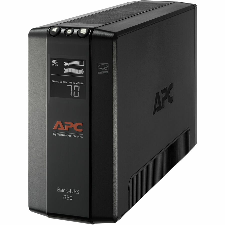 APC Back-UPS 850 Compact Tower 850VA 120V AVR LCD 8 NEMA outlets 4 surge