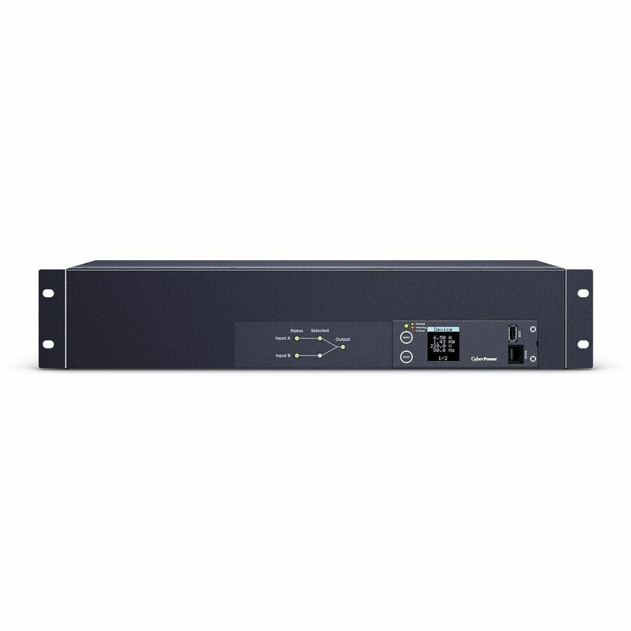 CyberPower PDU24007 Single Phase 240 200 VAC 30A Metered ATS PDU