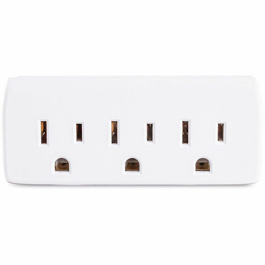 CyberPower GT3W Straight 3 Outlet Adapter White