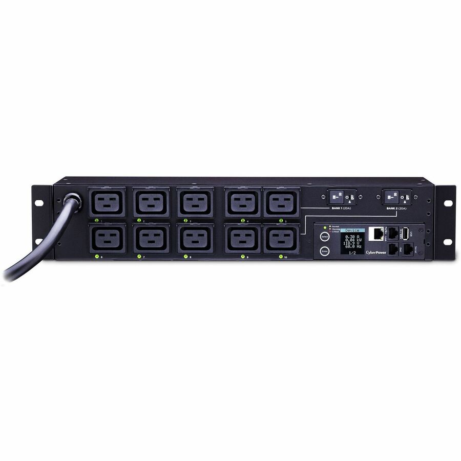 CyberPower PDU81009 200 240 VAC 30A Switched Metered-by-Outlet PDU