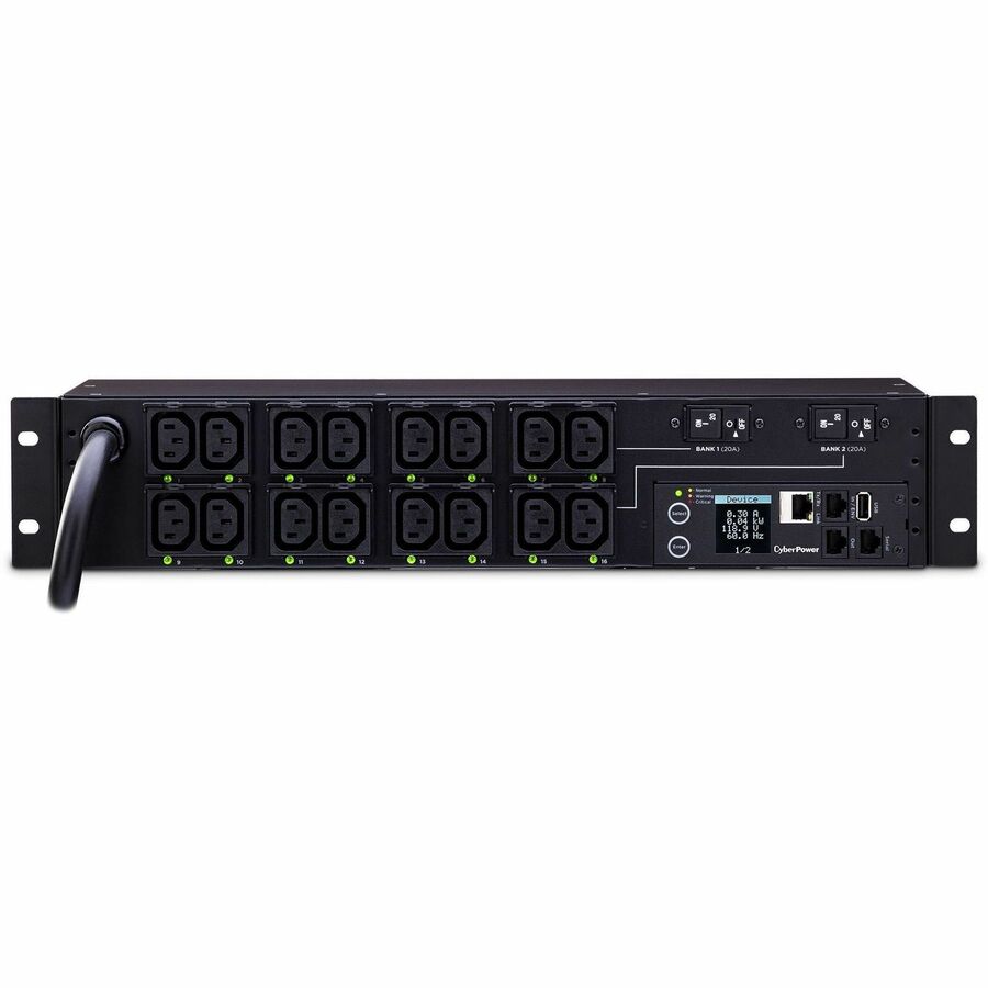 CyberPower PDU81007 200 240 VAC 30A Switched Metered-by-Outlet PDU