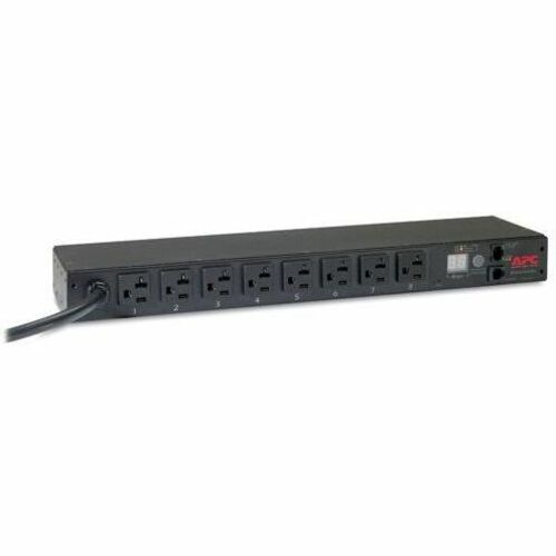APC NetShelter Metered Rack PDU 1U 20A 120V 8 NEMA 5-20 outlet AP7801B