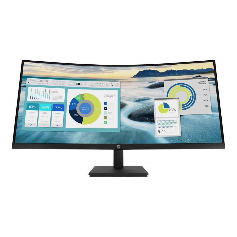 HP P34hc G4 34" WQHD 60Hz 5ms Curved Desktop Monitor 21Y56AAR