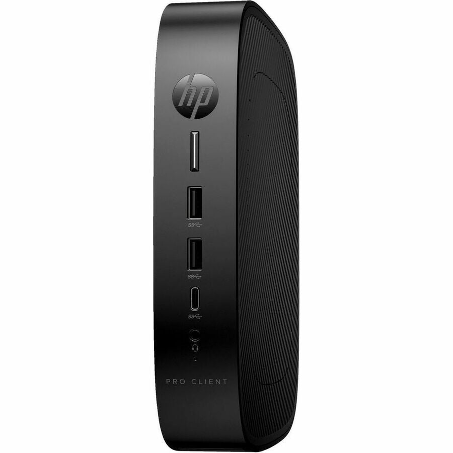 HP Pro t550 Thin Client Intel Celeron J6412 Quad-core 4 Core 2 GHz Intel Chip 8 GB RAM DDR4 SDRAM DDR4-3200/PC4-25600 32 GB Flash Intel UHD Graphics Gigabit Ethernet IGEL OS IEEE 802.11ax Bluetooth 5.3 DisplayPort Network RJ-45 8S0T0UTABA
