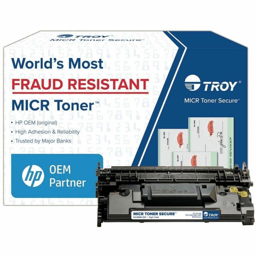 Troy M507/M528 MICR Toner Secure Cartridge for HP CF289X, Black 02-81681-0E1