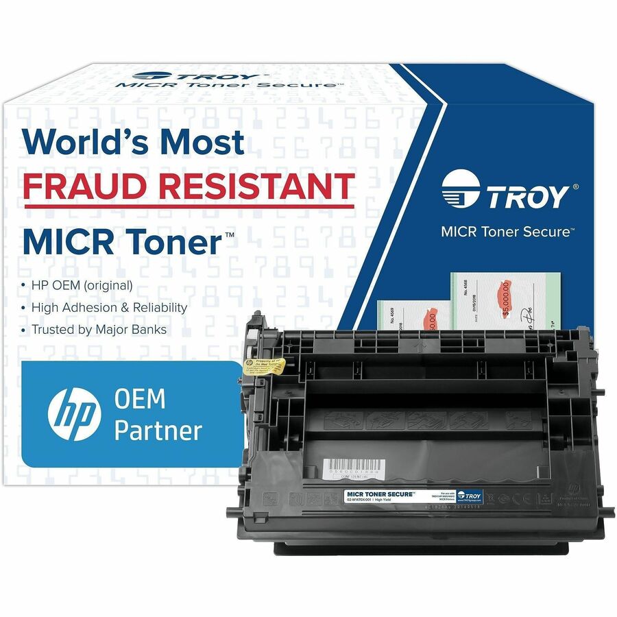 Troy Toner Secure MICR Standard Yield Laser Toner Cartridge HP Alternative BK