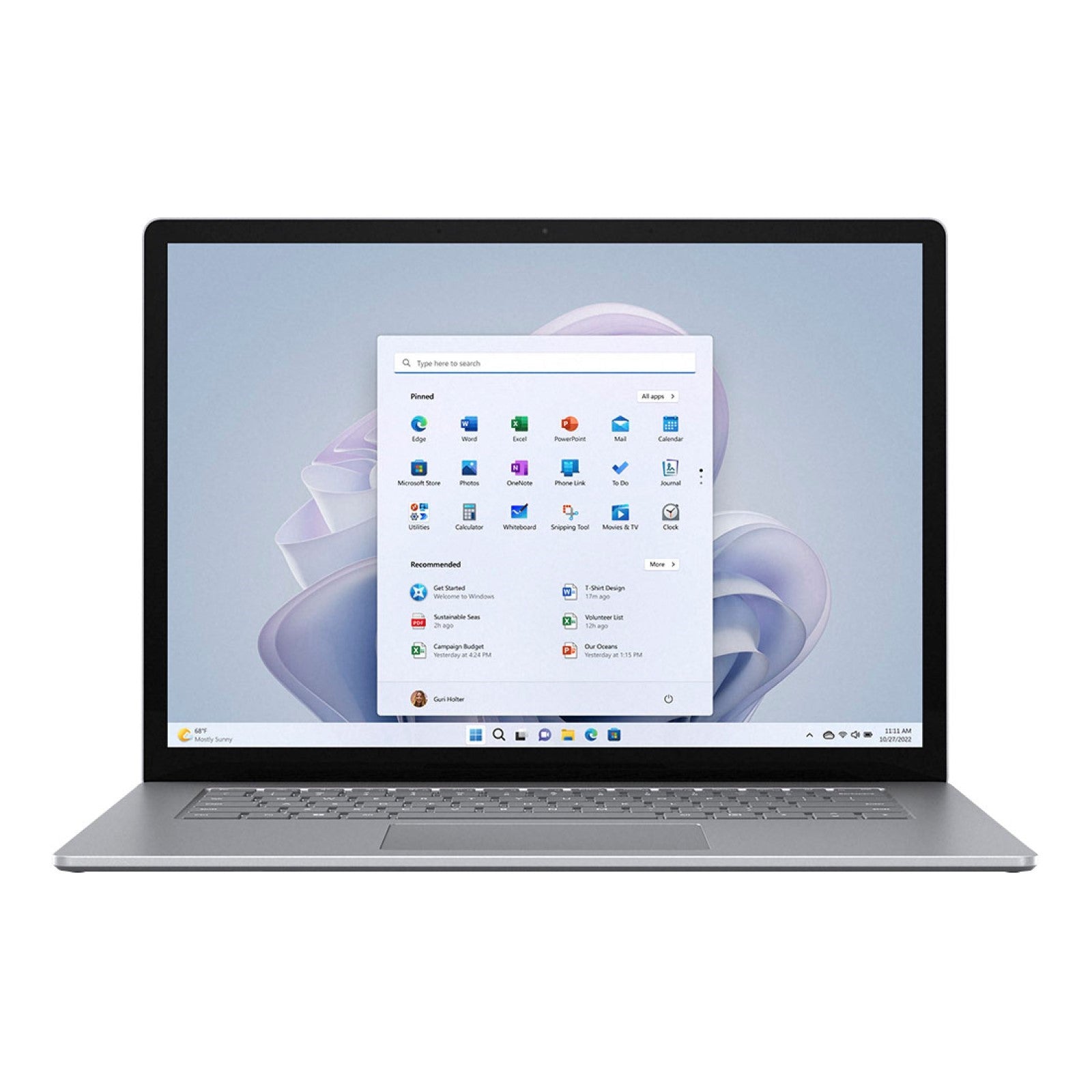Microsoft Surface 5 13.5" Laptop i5-1235U 8GB 512GB SSD W11H Platinum